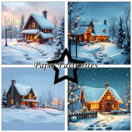 Paper Favourites - Papirpakke 15x15 - Cozy Winter - PF556