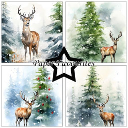 Paper Favourites - Papirpakke 15x15 - Reindeer - PF557