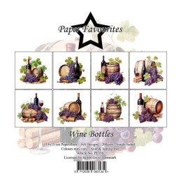 Paper Favourites - Papirpakke 15x15 - Wine Bottles - PF558
