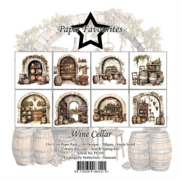 Paper Favourites - Papirpakke 15x15 - Wine Cellar - PF559