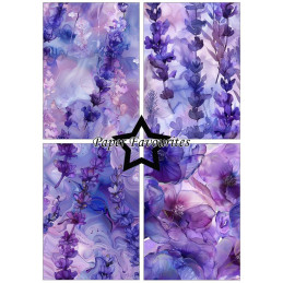 Paper Favourites - Papirpakke A5 - Alcohol Ink Lavender - PFA199