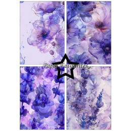Paper Favourites - Papirpakke A5 - Alcohol Ink Lavender - PFA199