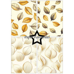 Paper Favourites - Papirpakke A5 - Leaves - PFA200