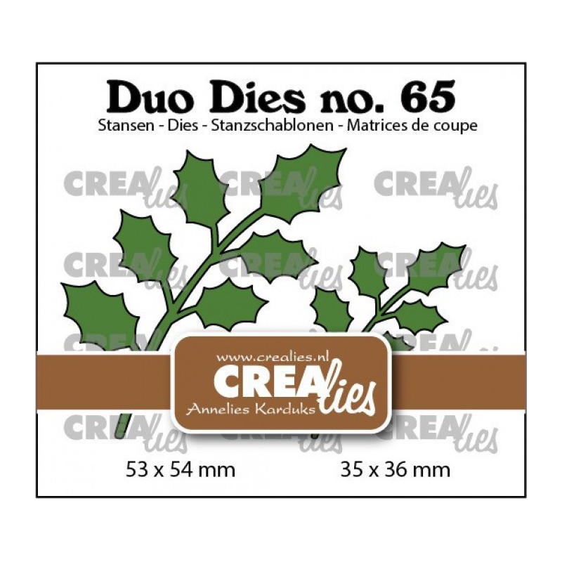 CREAlies - Duo Dies - Holly Leaves - CLDD65