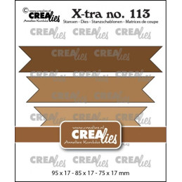 CREAlies - X-tra No.113 - Fishtail Banners Smooth Edge - CLXtra113