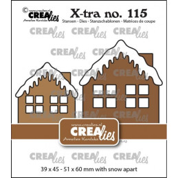CREAlies - X-tra No.115 - House A With Snow Medium And Large - CLXtra115