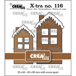 CREAlies - X-tra No.116 - House B With Snow Medium And Large - CLXtra116