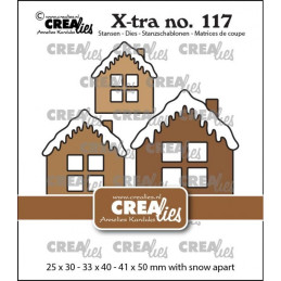 CREAlies - X-tra No.117 - House C With Snow Medium, Large And Extra Large - CLXtra117