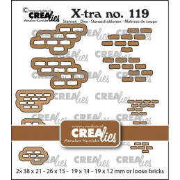 CREAlies - X-tra No.119 - Brickwall Medium And Small With Loose Bricks - CLXtra119