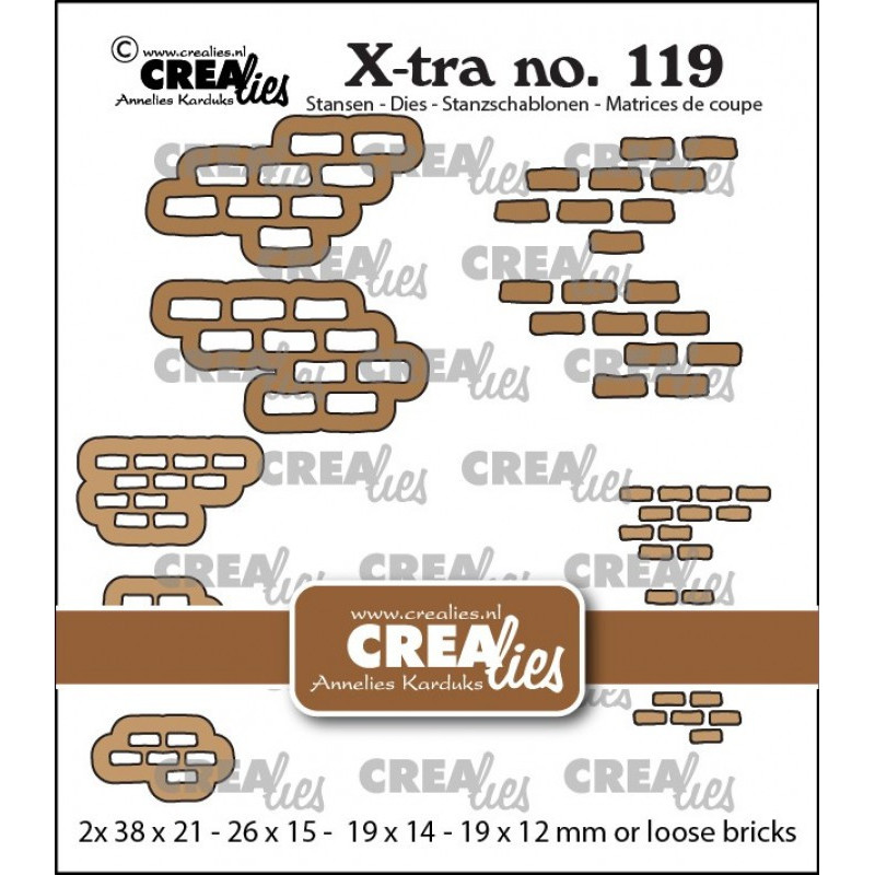 CREAlies - X-tra No.119 - Brickwall Medium And Small With Loose Bricks - CLXtra119