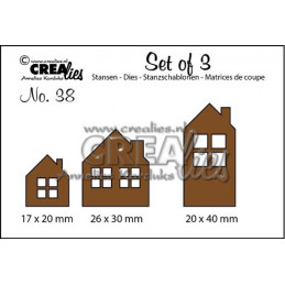 CREAlies - Set Of 3 - House A, B, C Small - CLSet38