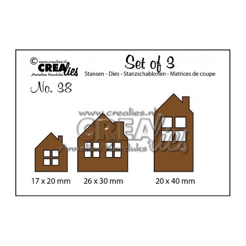 CREAlies - Set Of 3 - House A, B, C Small - CLSet38