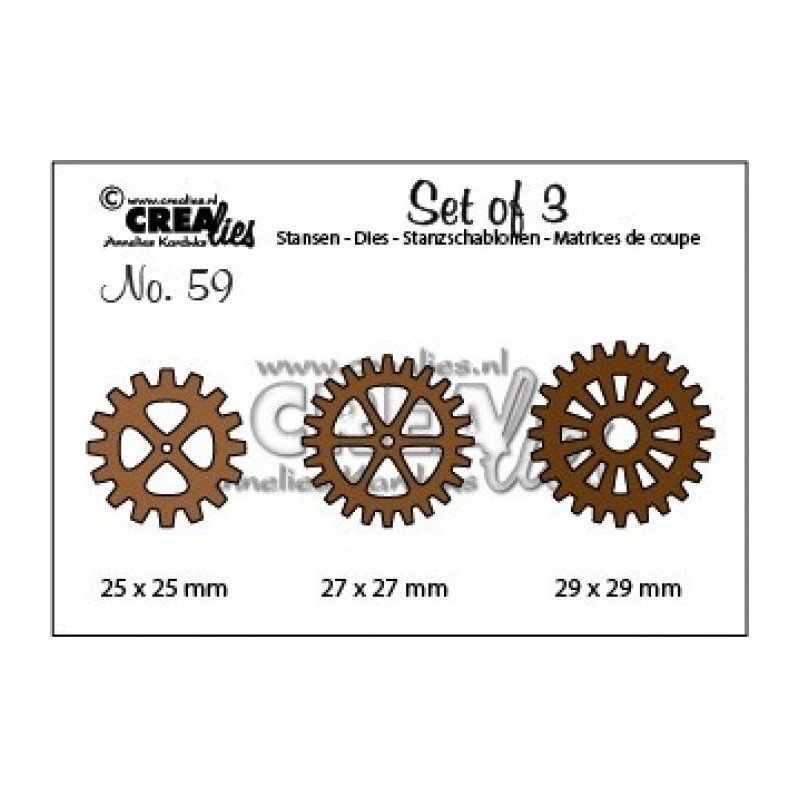 CREAlies - Set Of 3 - Gears - CLSet59