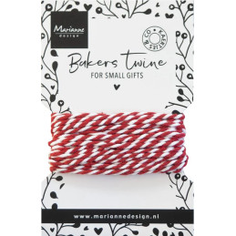 Marianne Design - Bakers Twine - Red/White