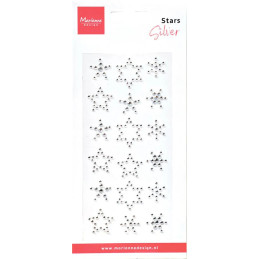 Marianne Design - Decoration Rhinestones - Stars - Silver