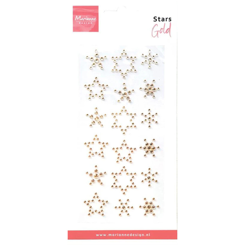 Marianne Design - Decoration Rhinestones - Stars - Gold