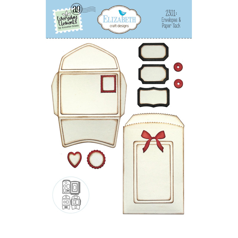 Elizabeth Craft Designs - Everyday Elements - Envelopes & Paper Sack