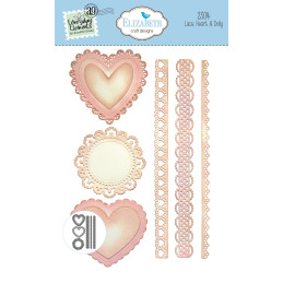Elizabeth Craft Designs - Everyday Elements - Lace, Heart & Doily