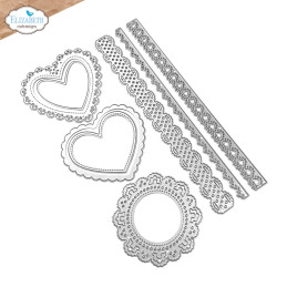 Elizabeth Craft Designs - Everyday Elements - Lace, Heart & Doily