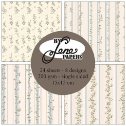 By Lene - Papirpakke 15x15 - Nostalgic Wallpaper - BLP071