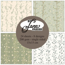 By Lene - Papirpakke 15x15 - Nostalgic Wallpaper - BLP071