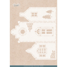 Card Deco Essentials - Stencil A4 - House
