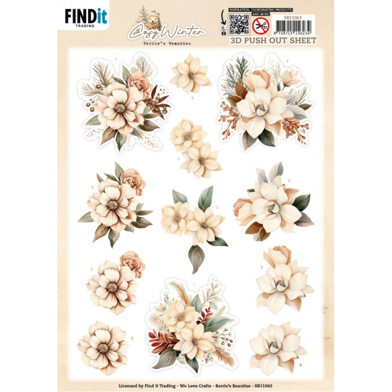 Pushout - Berries Beauties - Cosy WInter - Cosy Flowers - SB11063