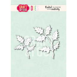 Craft & You - Big Holly Leaves - CW379