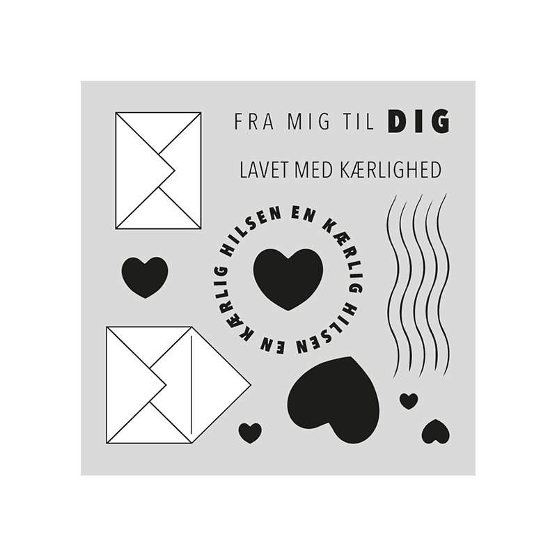 Design5 - Stempel - En Kærlig Hilsen - D500236C