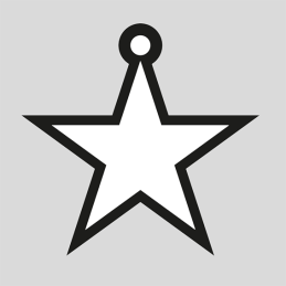 Design5 - Stjerne Tag Med Skygge - D500281D