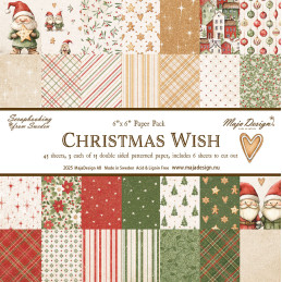 Maja Design - Papirpakke 15x15 - Christmas Wish
