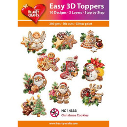 Easy 3D Toppers - Christmas Cookies