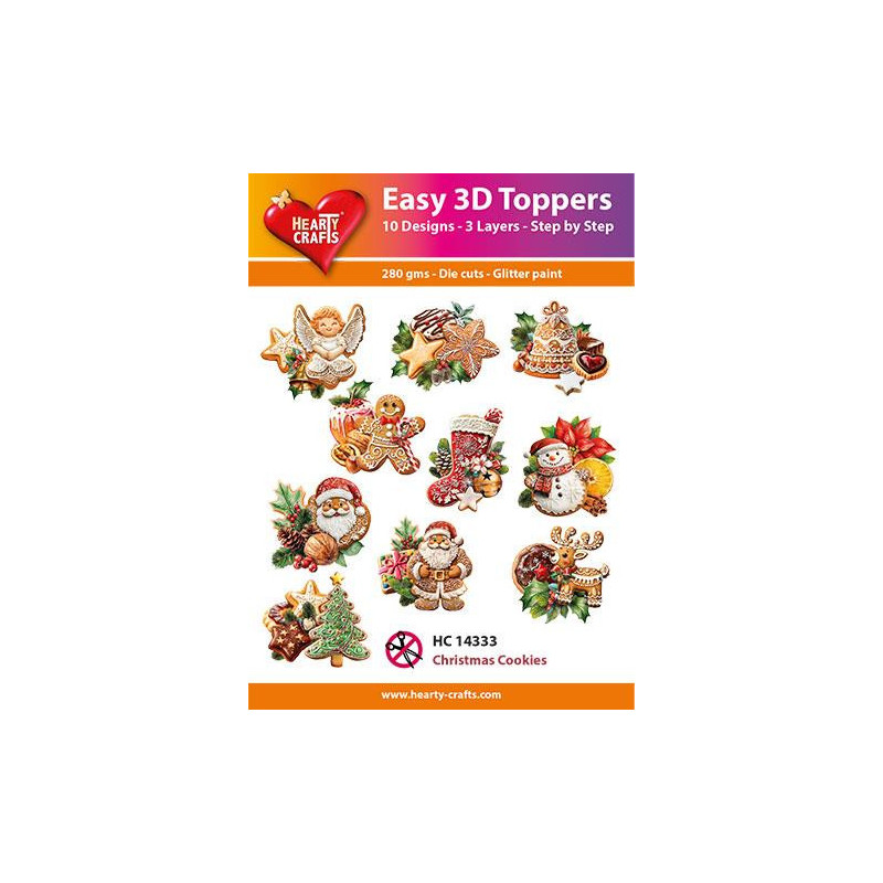 Easy 3D Toppers - Christmas Cookies