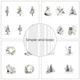 Simple And Basic - Papirpakke 15x15 - Baby It's Cold Outside - SBP556