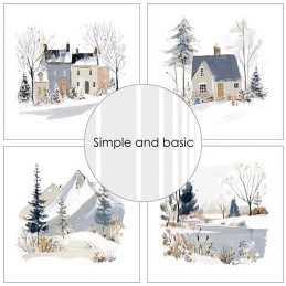 Simple And Basic - Papirpakke 15x15 - Baby It's Cold Outside - SBP556