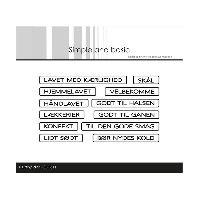 Simple And Basic - All-In-One Plate - Hjemmelavet - SBD611