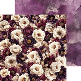 Craft O'Clock - Papirpakke 20x20 - Plum & Caramal - Mix