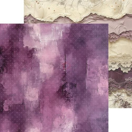 Craft O'Clock - Papirpakke 20x20 - Plum & Caramal - Mix