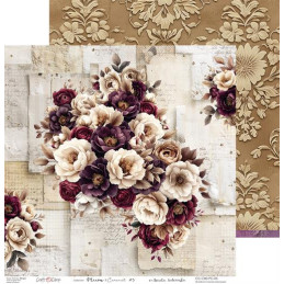Craft O'Clock - Papirpakke 30x30 - Plum & Caramal