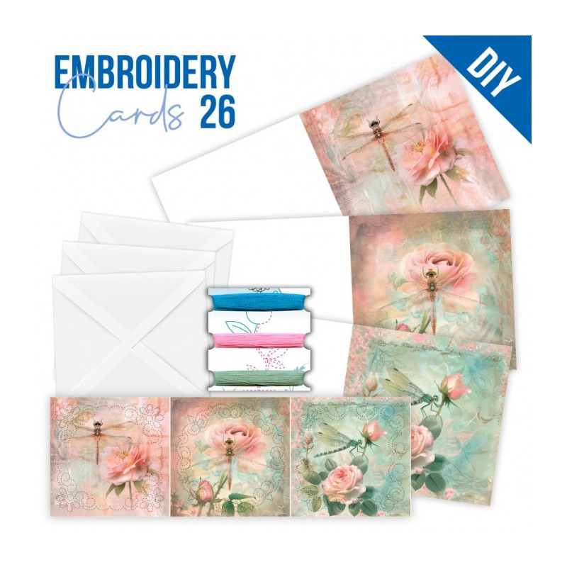 Stitch And Do Cards 26 - Dragonflies