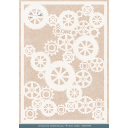 Card Deco Essentials - Stencil A5 - Gears