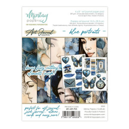 Mintay Papers - Art Journal - Blue Portraits