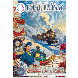 Ciao Bella - Junk Journal Ephemera Book A4 - Polar Railway