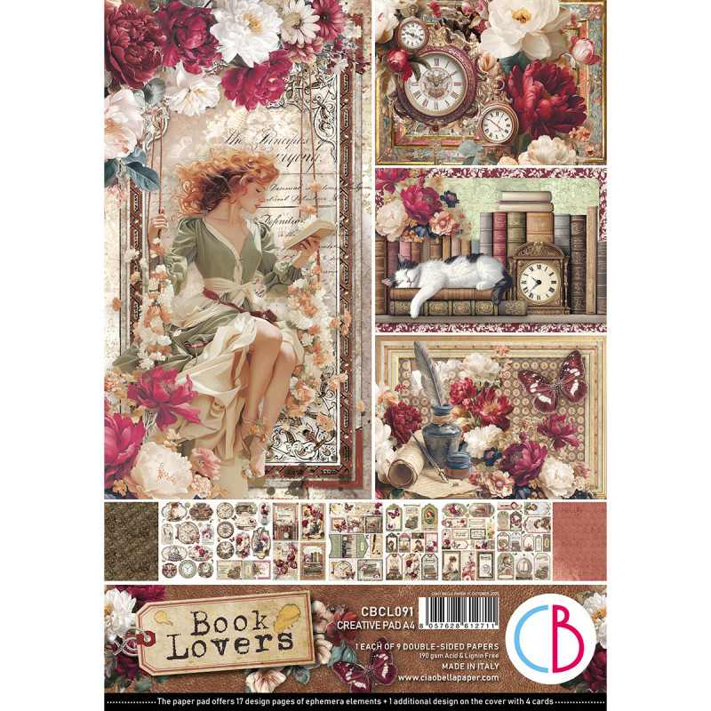 Ciao Bella - Papirpakke A4 - Book Lovers
