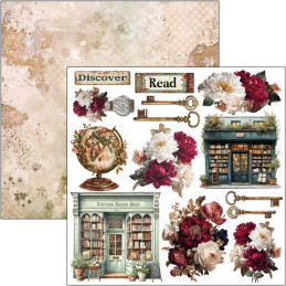 Ciao Bella - Papirpakke 6x6 - Fussy Cut - Book Lovers