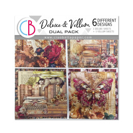 Ciao Bella - Papir/Vellum 6x6 - Deluxe Paper Pearl Copper & Vellum Mix - Book Lovers