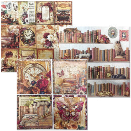 Ciao Bella - Papir/Vellum 6x6 - Deluxe Paper Pearl Copper & Vellum Mix - Book Lovers