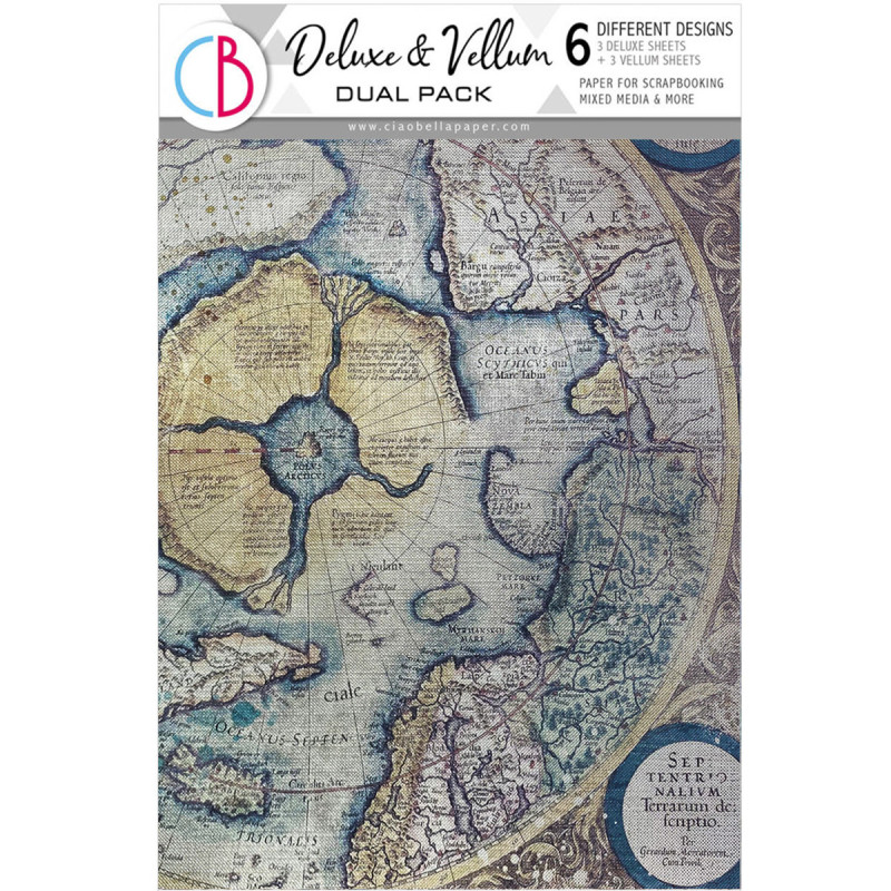 Ciao Bella - Papir/Vellum A4 - Deluxe Paper Silver & Vellum Mix - An Artist Journey