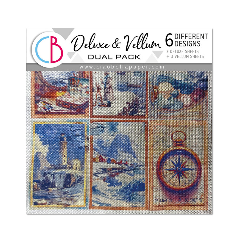 Ciao Bella - Papir/Vellum 6x6 - Deluxe Paper Silver & Vellum Mix - An Artist Journey