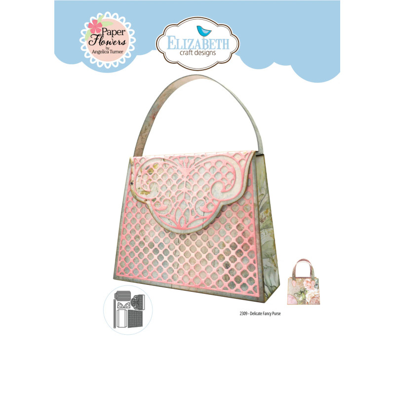 Elizabeth Craft Designs - Paper Flowers - Delicate Fancy Purse
